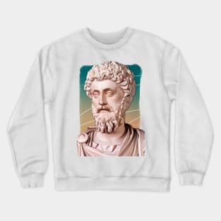 Roman Emperor Marcus Aurelius illustration Crewneck Sweatshirt